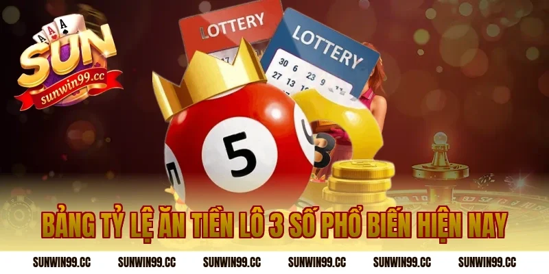 Bảng Tỷ Lệ Ăn Tiền Lô 3 Số Phổ Biến Hiện Nay