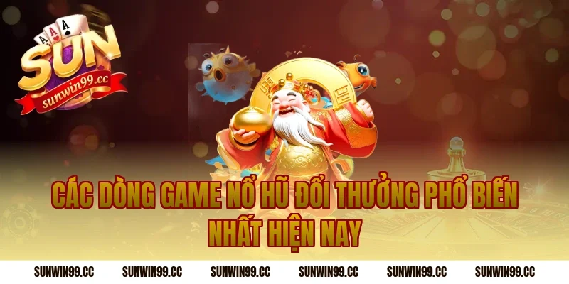 Các Dòng Game Nổ Hũ Đổi Thưởng Phổ Biến Nhất Hiện Nay